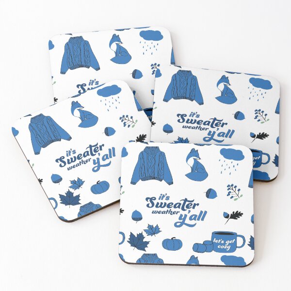Item preview, Blue Aesthetic Sweater Weather Fall Sticker Pack designed and sold by The-Goods.