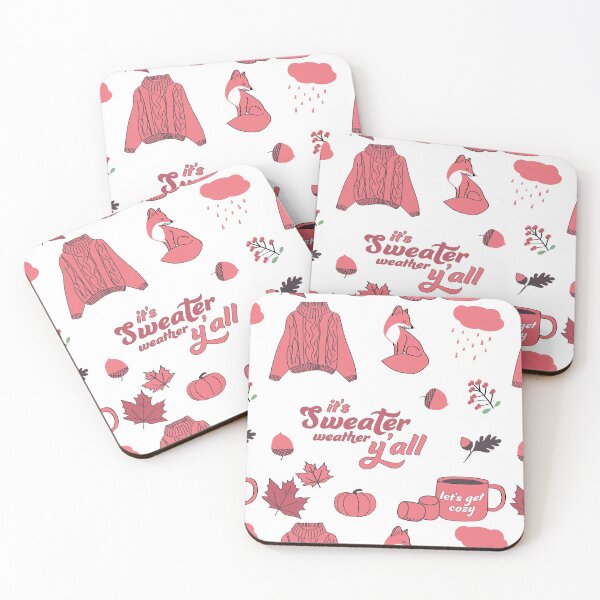 Item preview, Coral Aesthetic Sweater Weather Fall Sticker Pack designed and sold by The-Goods.