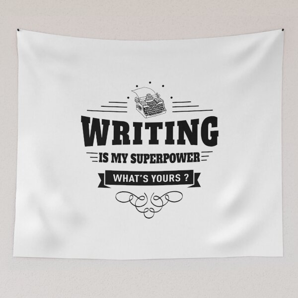 Item preview, Writing is my Superpower designed and sold by DCornel.