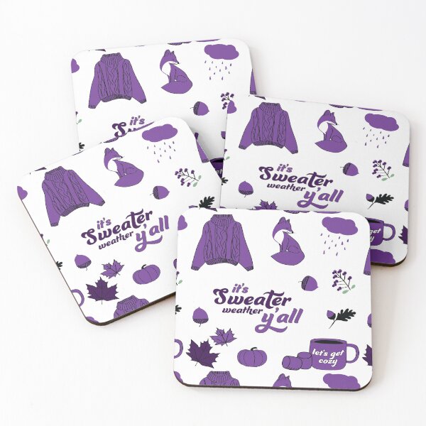 Item preview, Purple Aesthetic Sweater Weather Fall Sticker Pack designed and sold by The-Goods.