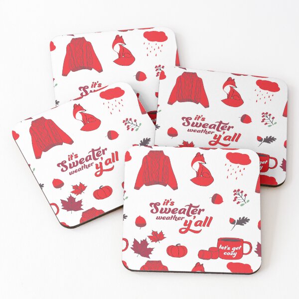 Item preview, Red Aesthetic Sweater Weather Fall Sticker Pack designed and sold by The-Goods.