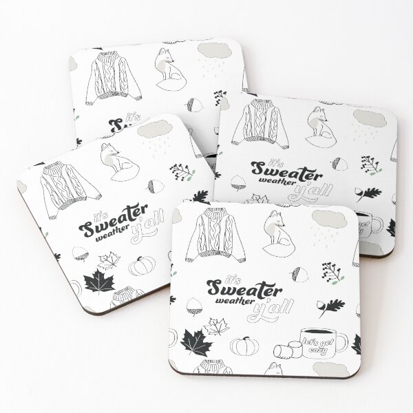 Item preview, White Aesthetic Sweater Weather Fall Sticker Pack designed and sold by The-Goods.
