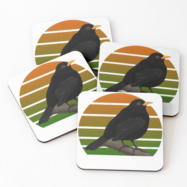 Item preview, Blackbird Drawing Bird Art designed and sold by jz-birds.