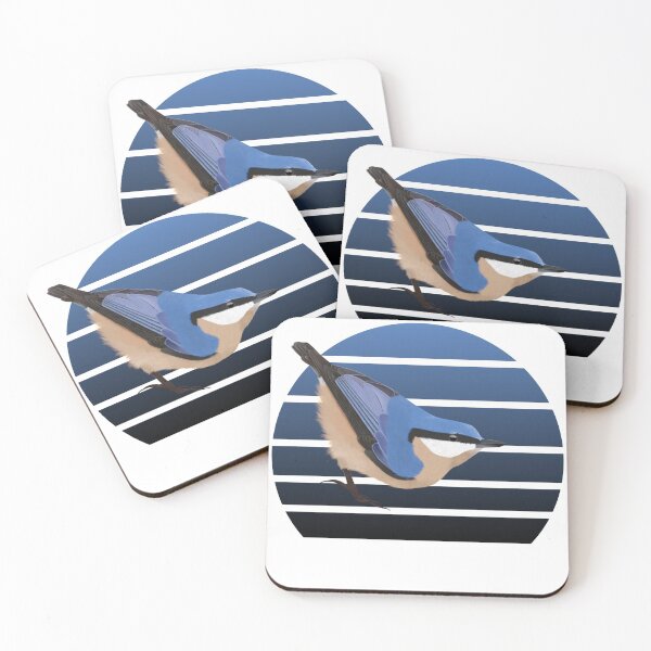 Item preview, jz.birds Nuthatch Bird Animal Design Illustration designed and sold by jz-birds.