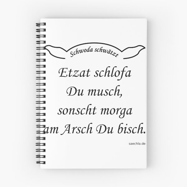 Item preview, Schwoda chats - Etzat schlofa Du musch designed and sold by saechla.