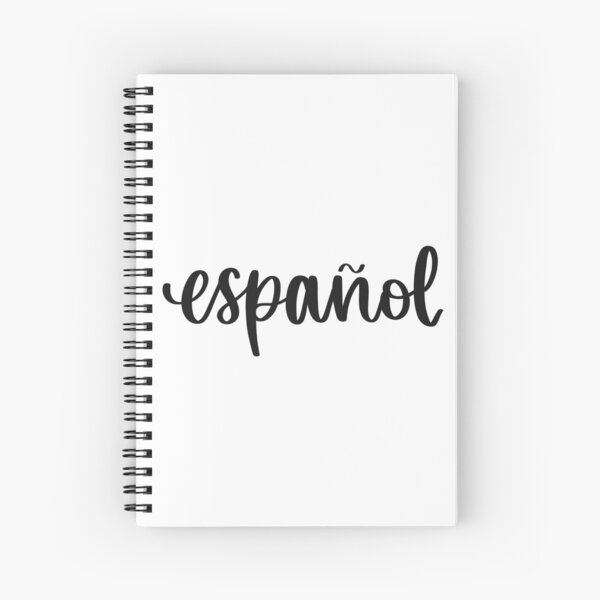 Cuaderno de espiral «Español - Carpeta / Carpeta» de RT-Lettering |  Redbubble