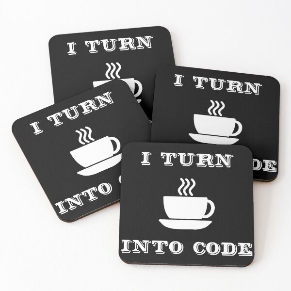 Item preview, I Turn Coffee into Code - Funny Programmer Design designed and sold by ramiro.