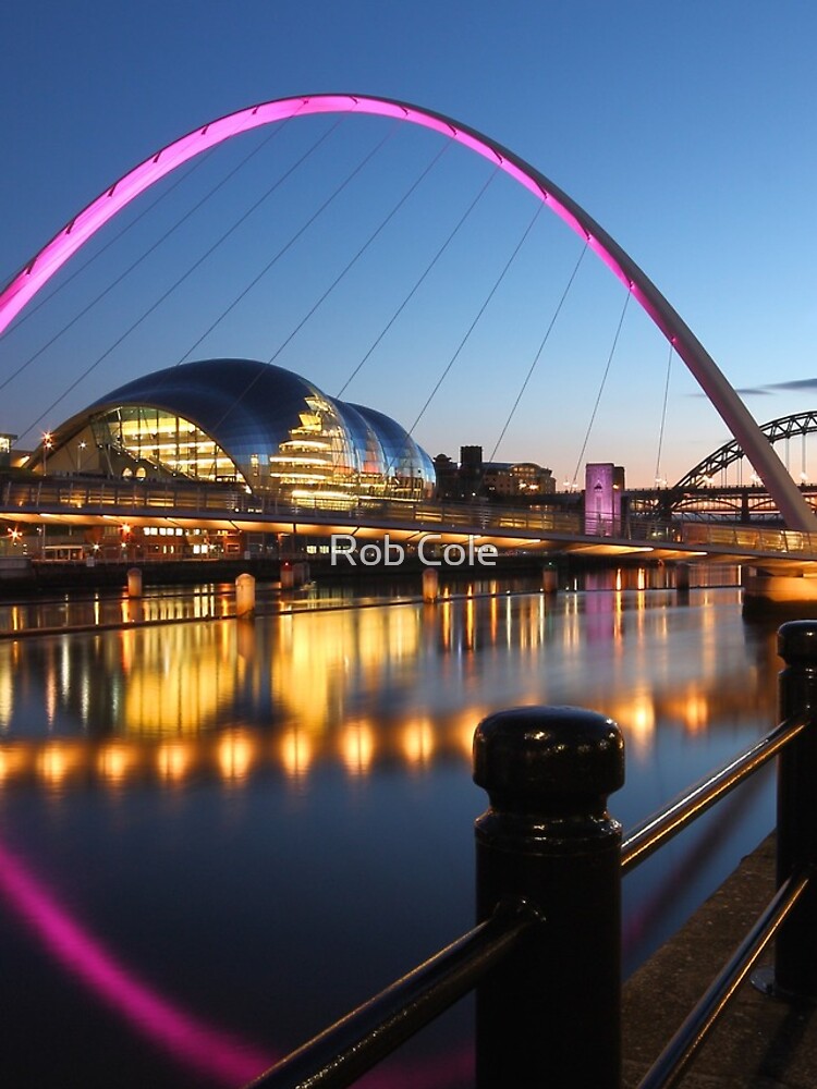 Newcastle-Gateshead, Bridges and Quayside at Dusk by robcole