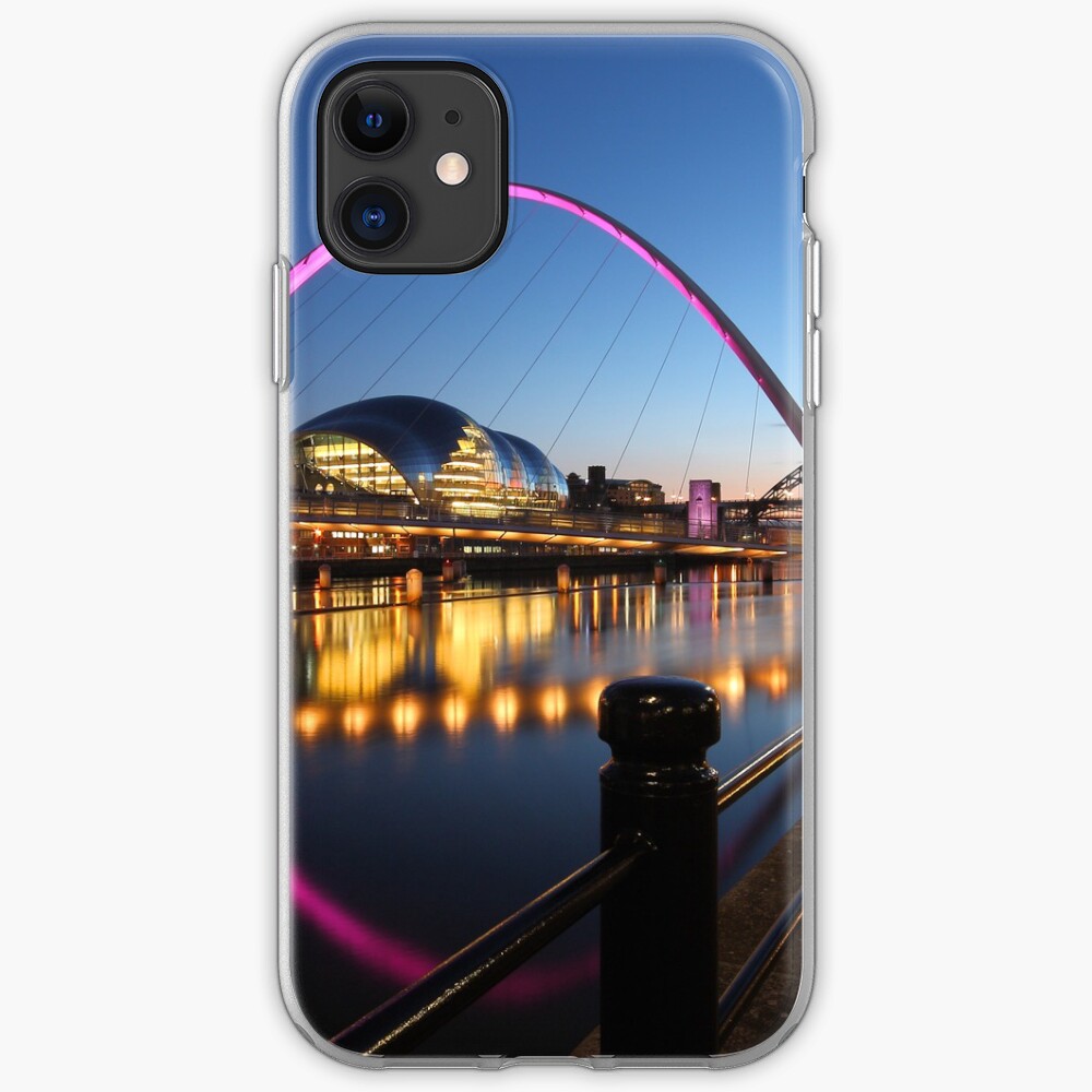 Newcastle-Gateshead, Bridges and Quayside at Dusk iPhone Case & Cover