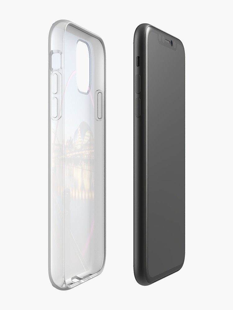 Alternate view of Newcastle-Gateshead, Bridges and Quayside at Dusk iPhone Case & Cover