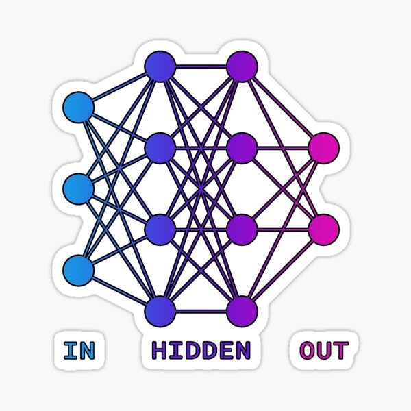 Neural Network Art Sticker