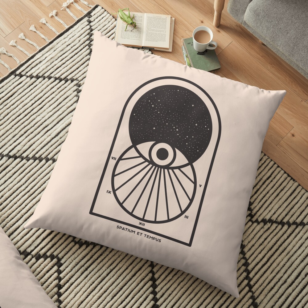 Space and Time Floor Pillow