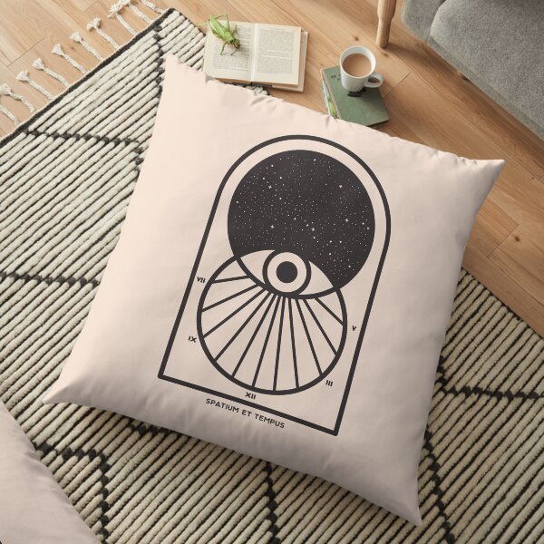 Space and Time Floor Pillow