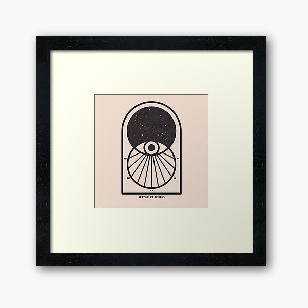 Space and Time Framed Art Print