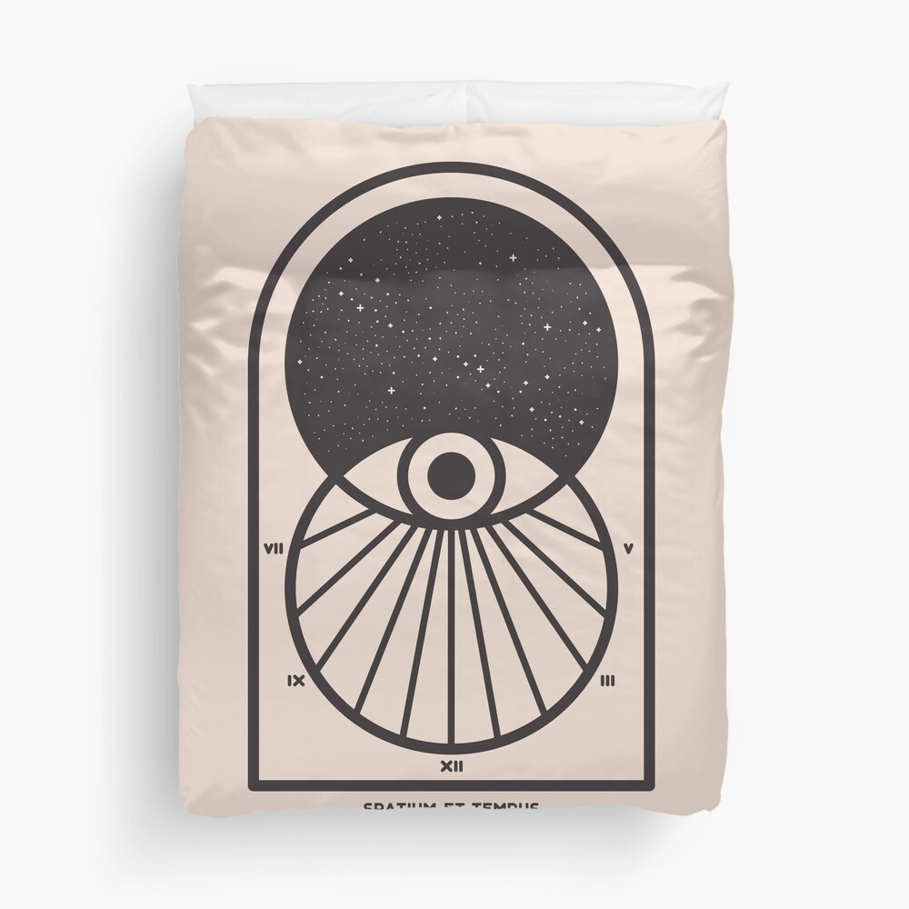 Space and Time Duvet Cover