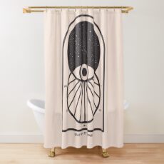 Space and Time Shower Curtain