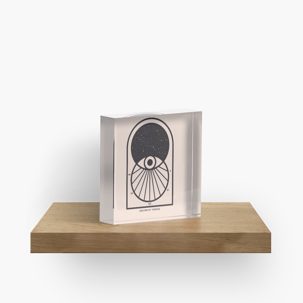 Space and Time Acrylic Block