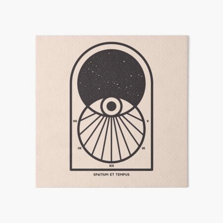 Space and Time Art Board Print