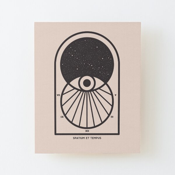 Space and Time Wood Mounted Print