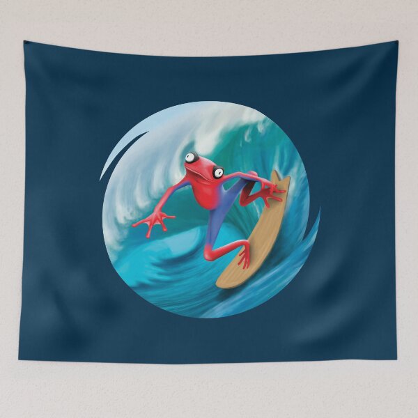 Item preview, Funny Surfing Frog designed and sold by TMBTM.