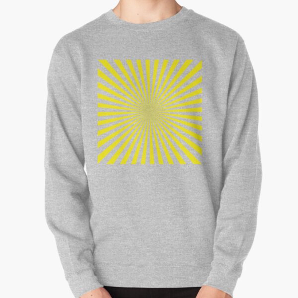 #Sunburst, #pinwheel, #groovy, #abstract, illustration, radial, sunbeam, design, pattern, psychedelic, art Pullover Sweatshirt