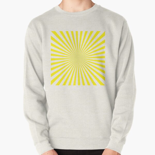 #Sunburst, #pinwheel, #groovy, #abstract, illustration, radial, sunbeam, design, pattern, psychedelic, art Pullover Sweatshirt