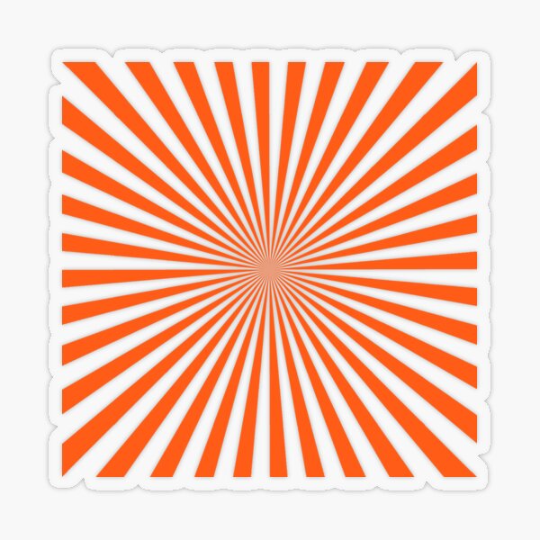 #Sunburst, #pinwheel, #groovy, #abstract, illustration, radial, sunbeam, design, pattern, psychedelic, art Transparent Sticker
