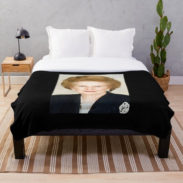 Margaret Thatcher. The Iron Lady. Throw Blanket