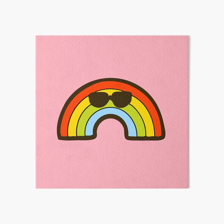 Rainbow Pride Pattern Art Board Print