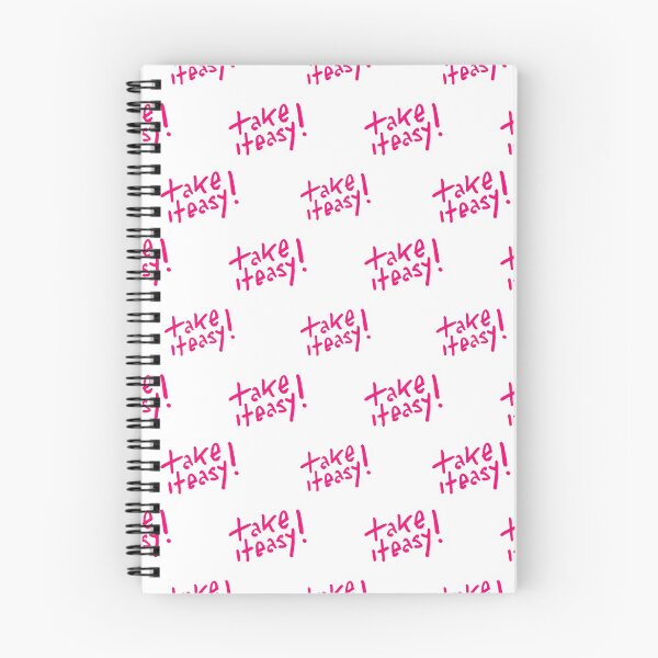Item preview, Hand Draw Take It Easy Text Motif Pattern designed and sold by DFLC Prints.