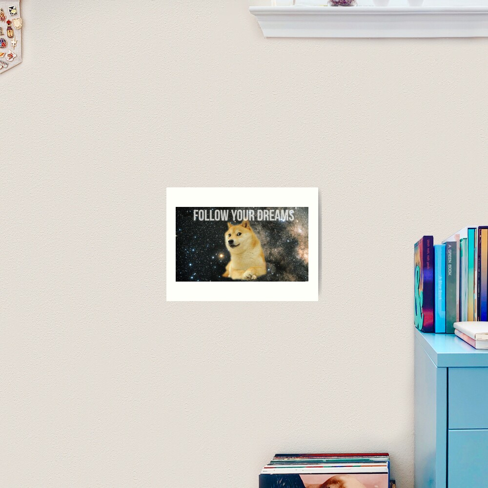 Doge Shibe Meme Art Print