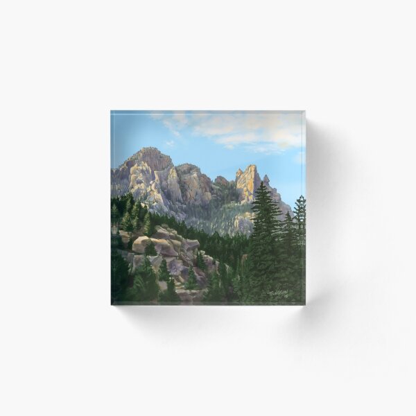 Cathedral Rock Acrylic Block