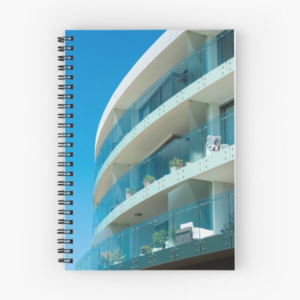 Item preview, Apartment Block with Glass balconies and Blue sky designed and sold by DavidMay.