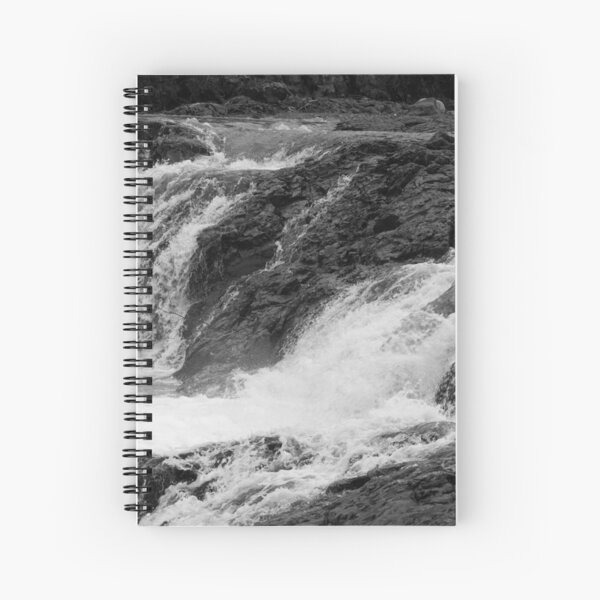 River Cascading over rocks just below Gooseberry Falls in Minnesota Spiral Notebook