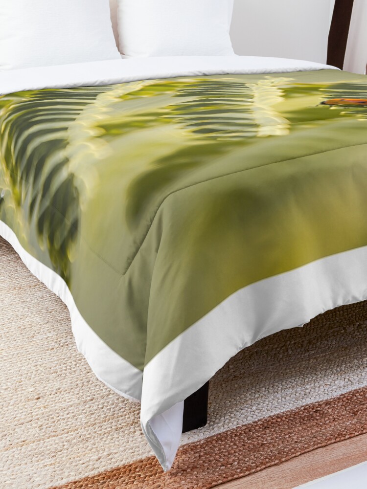 Alternate view of A very long way to the top Comforter