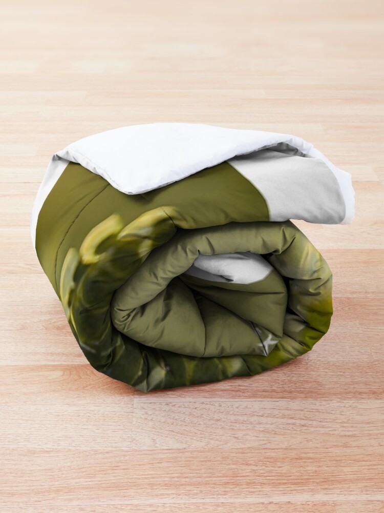Alternate view of A very long way to the top Comforter