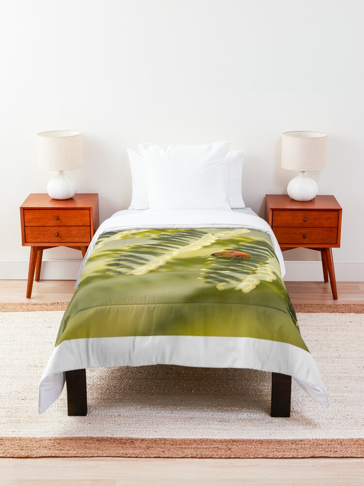 Alternate view of A very long way to the top Comforter
