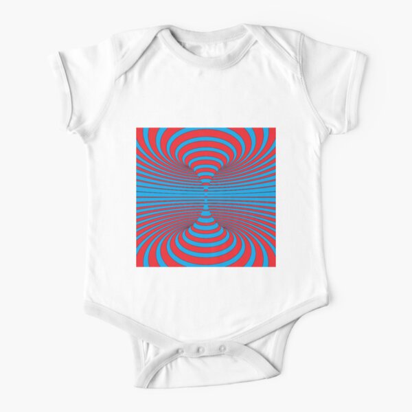#Illusions gif, #abstract, #design, #pattern, art, illustration, twirl, hypnosis, twist, target, spiral Short Sleeve Baby One-Piece