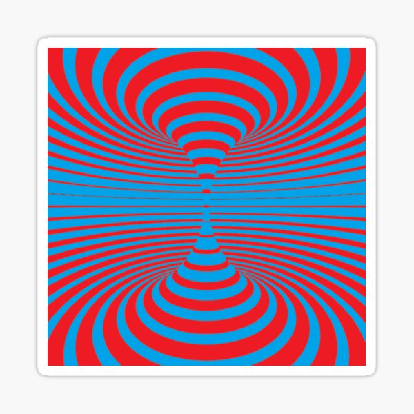#Illusions gif, #abstract, #design, #pattern, art, illustration, twirl, hypnosis, twist, target, spiral Sticker