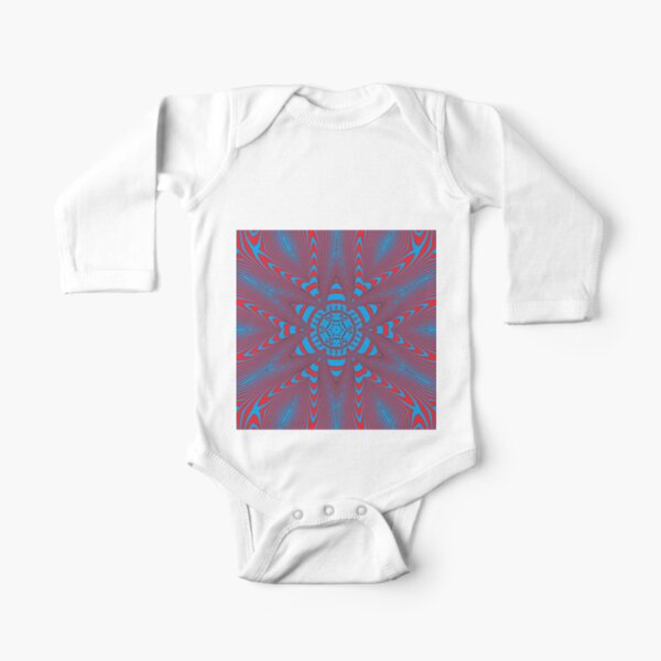 #Illusions gif, #abstract, #design, #pattern, art, illustration, twirl, hypnosis, twist, target, spiral Long Sleeve Baby One-Piece