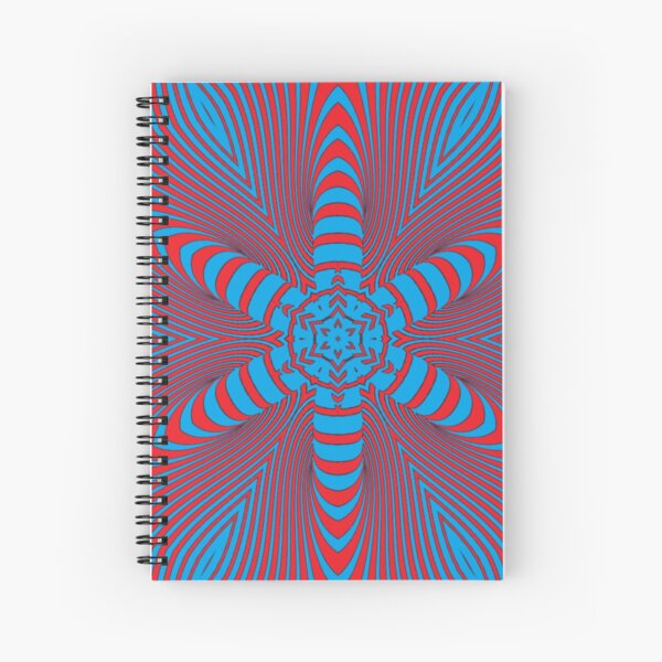 #Illusions gif, #abstract, #design, #pattern, art, illustration, twirl, hypnosis, twist, target, spiral Spiral Notebook