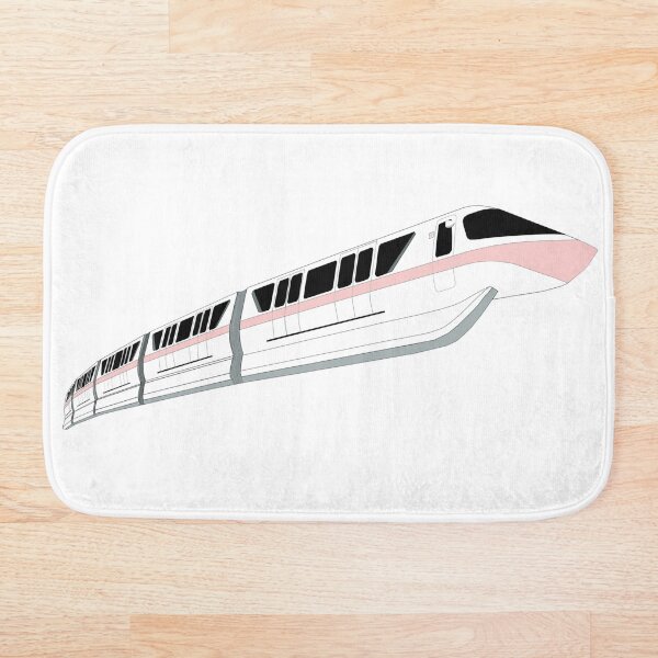 Millennial Pink Monorail Bath Mat