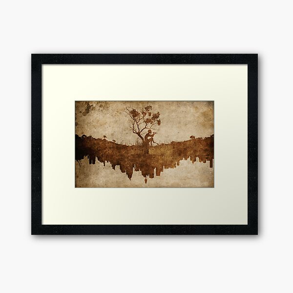 Urban Faun - Grungy Framed Art Print