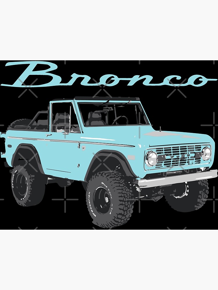 Discover 1970 Aqua Classic Ford Bronco Canvas