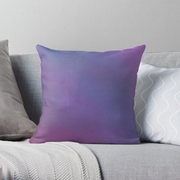 Purple and Blue Digital Painting Throw Pillow