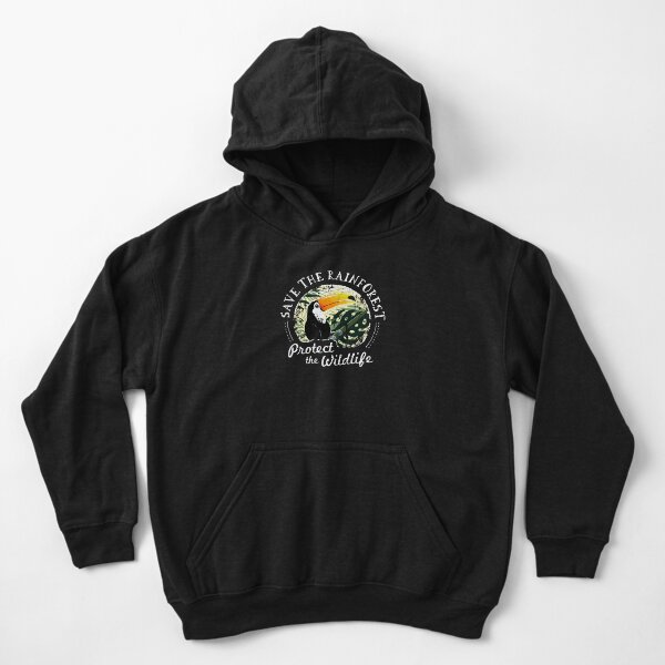 Disover Save The Rainforest, Protect The Wildlife - Toucan Kid Pullover Hoodie