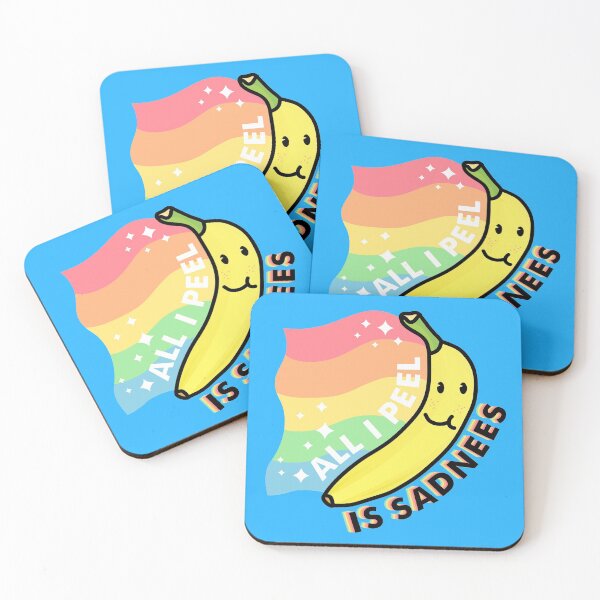 Item preview, All I Peel Is Sadness Banana Pun  designed and sold by therealsadpanda.