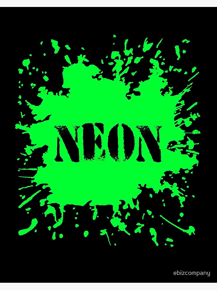 Neon color neon green 80's 80's graffiti | Art Board Print