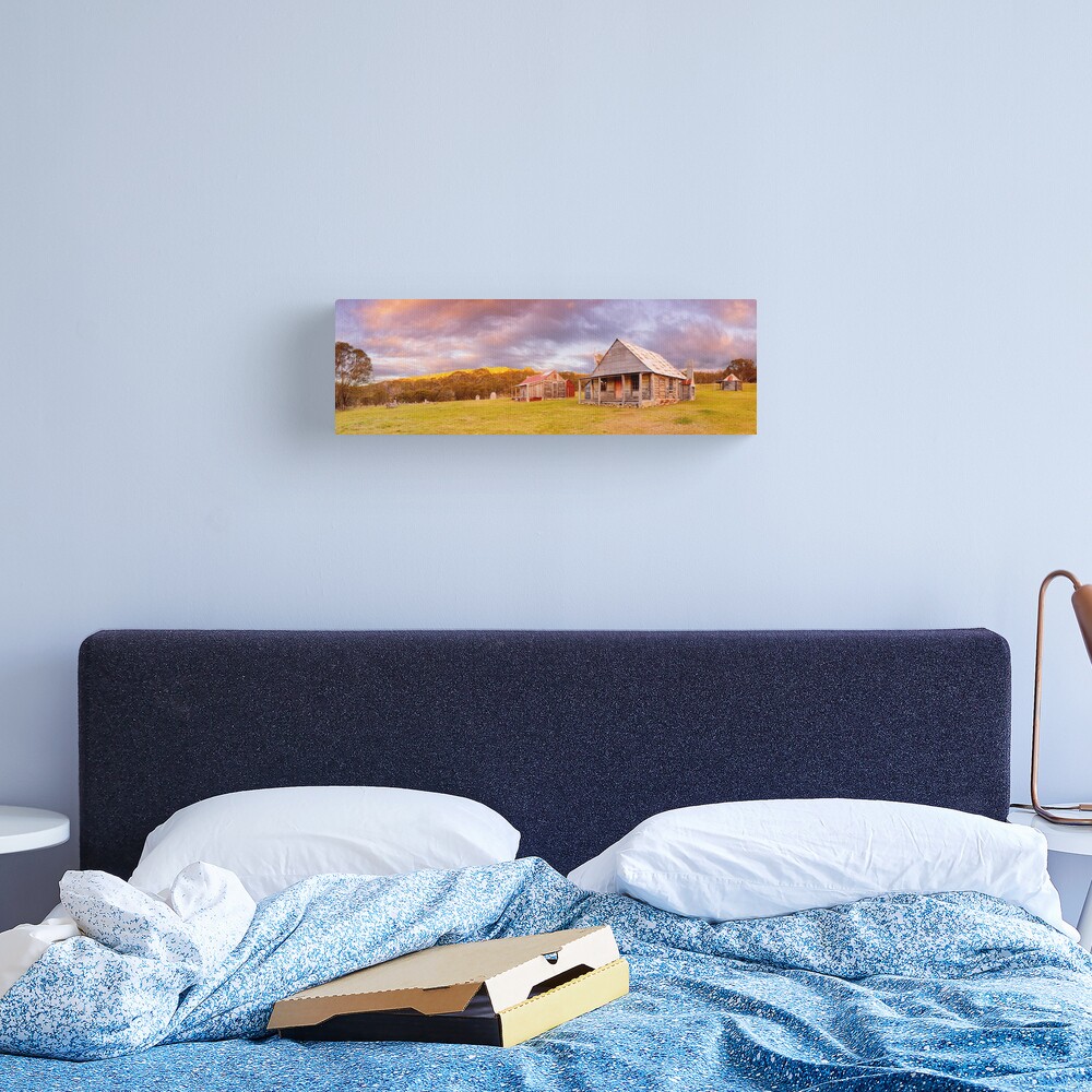 Coolamine Homestead Sunset, Kosciuszko National Park, New South Wales, Australia Canvas Print