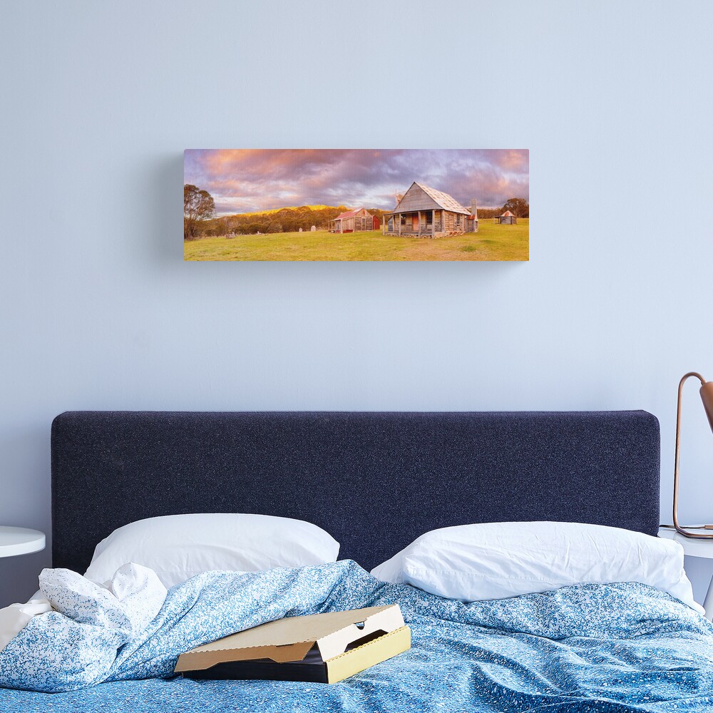 Coolamine Homestead Sunset, Kosciuszko National Park, New South Wales, Australia Canvas Print